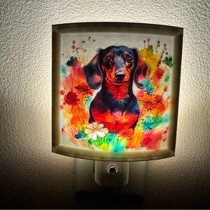 Colorful Dachshund Night Light